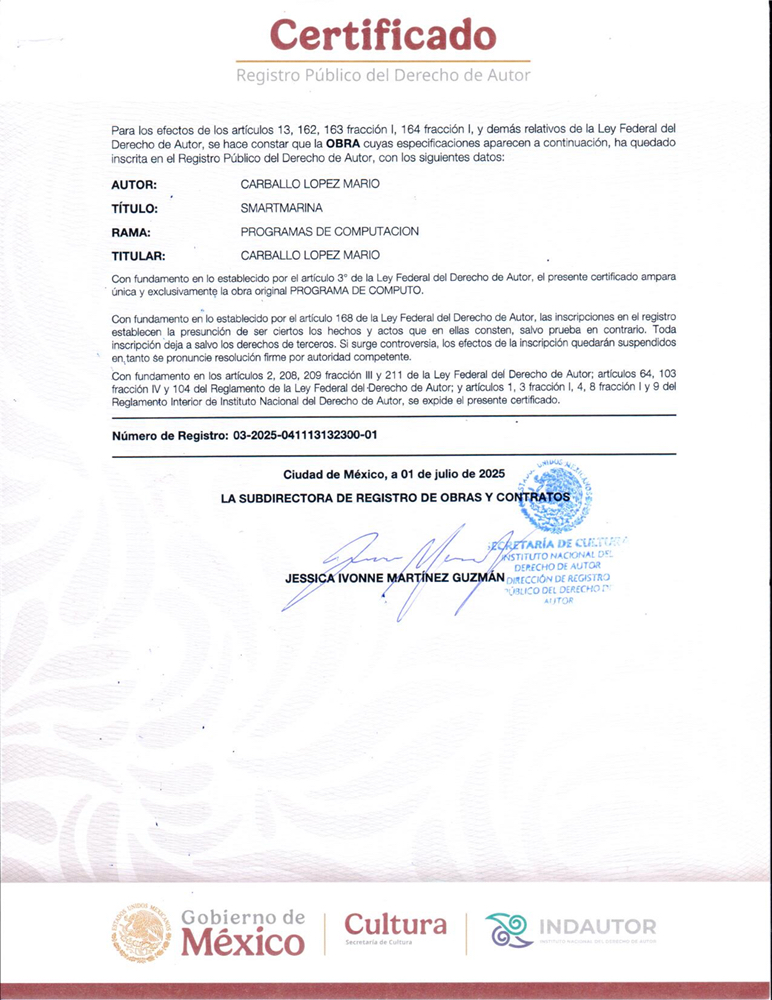 CertificadoSMARTMARINA